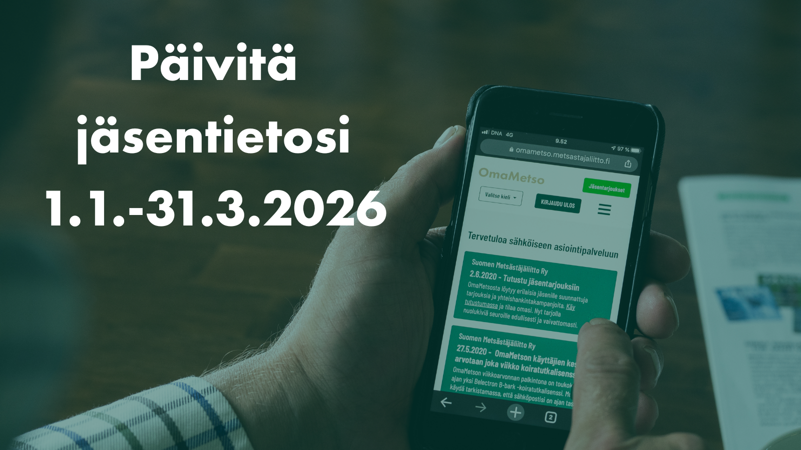 Päivitä jäsentietosi kampanja